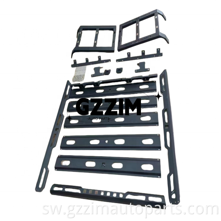 Vifaa vya gari aluminium alloy paa rack paa bar kwa wrangler jk jl